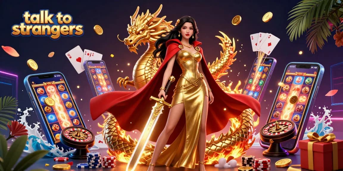 Engage with real people as you talk to strangers through vibrant casino-themed video chat.