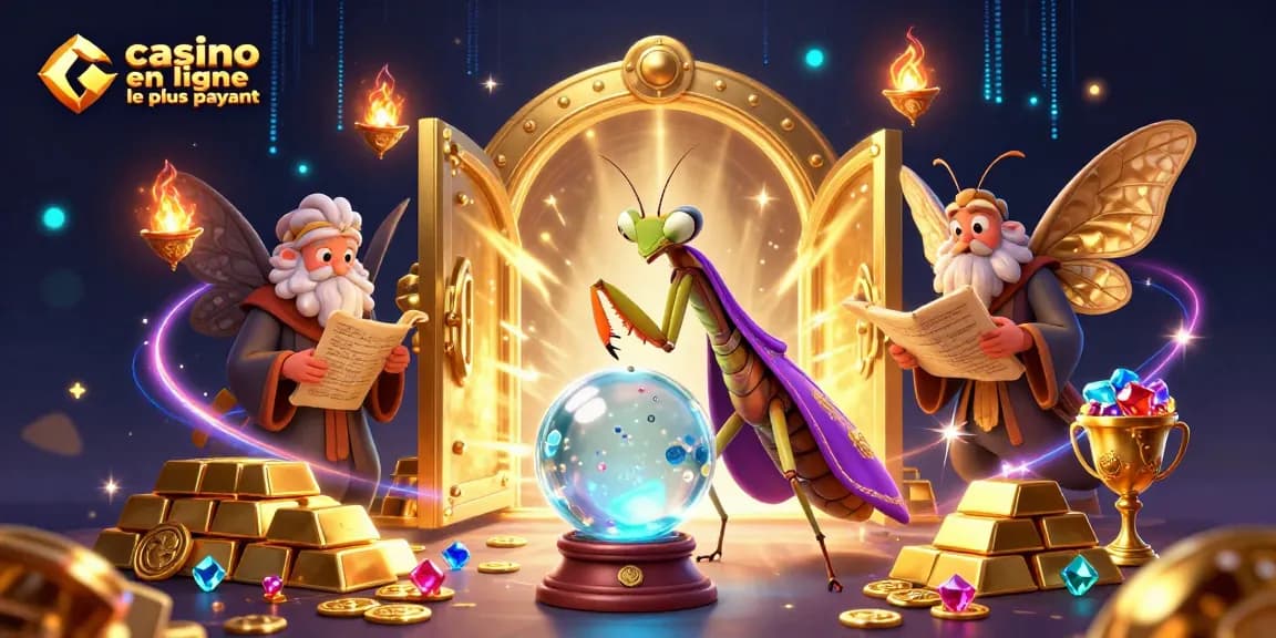 Gagnez aux jeux de hasard avec casino en ligne le plus payant, scène de fortune avec des trésors scintillants.