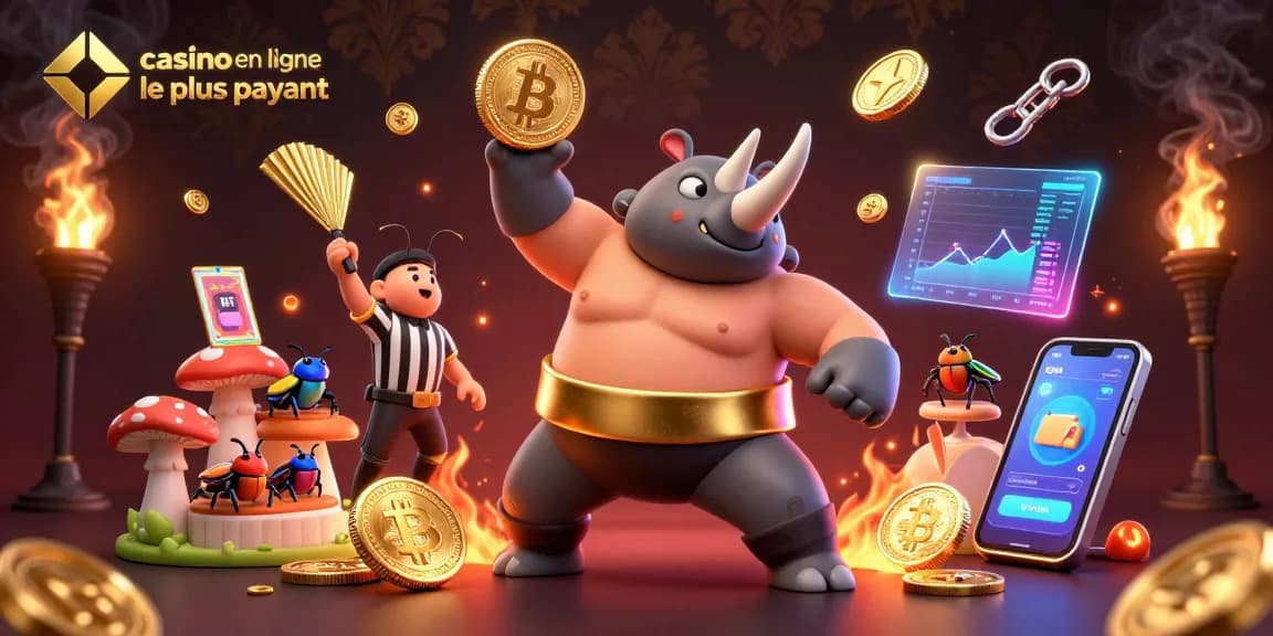 Casino en ligne le plus payant : un insecte sumo frappant pour faire pleuvoir des pièces en or.