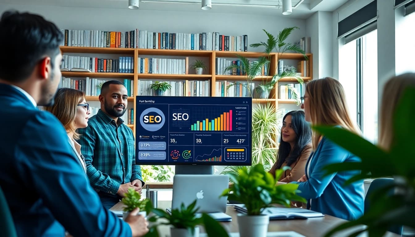 Effektive Strategien für professionelle suchmaschinenoptimierung in einem modernen Büro.