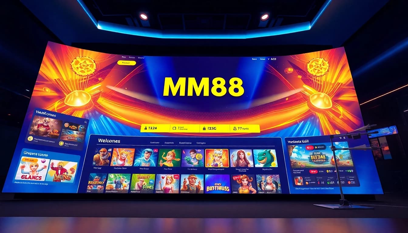 MM88 online gaming interface showcasing vibrant, user-friendly digital experience.