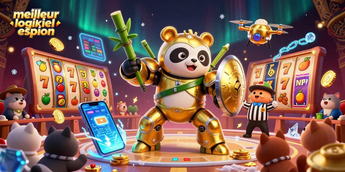 Jouez avec le meilleur logiciel espion, explorez de riches jackpots et des symboles de fruits dans une illustration animée captivante.