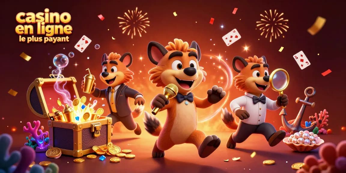 Les hyènes dans un casino en ligne le plus payant amusent les joueurs avec des blagues et des cocktails.
