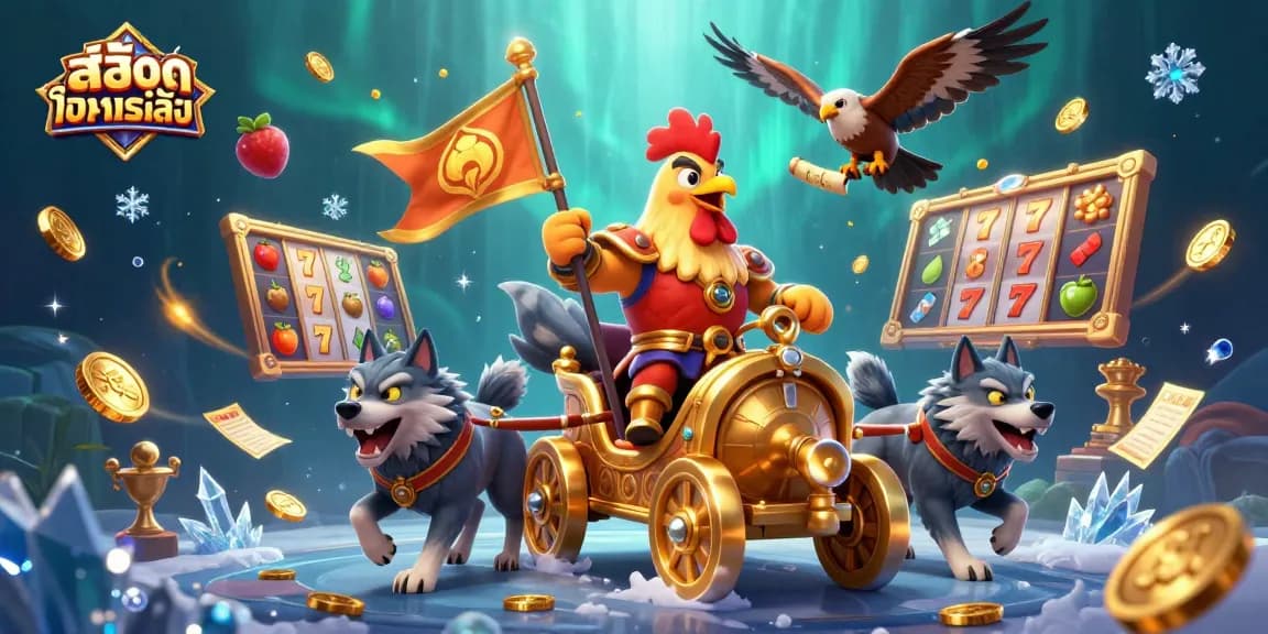 Engage withสล็อตทดลองเล่น through exciting spins and challenges in this dynamic 3D illustration.