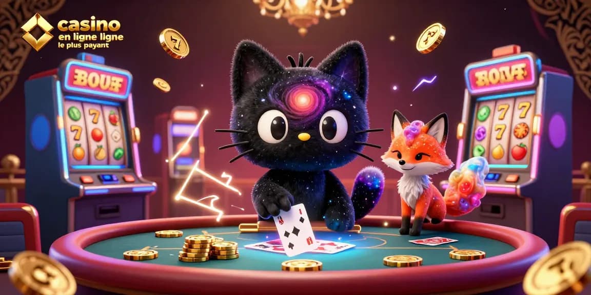 Plongez dans l'univers du casino en ligne le plus payant avec un chat de trou noir captivant et un renard nébuleux.