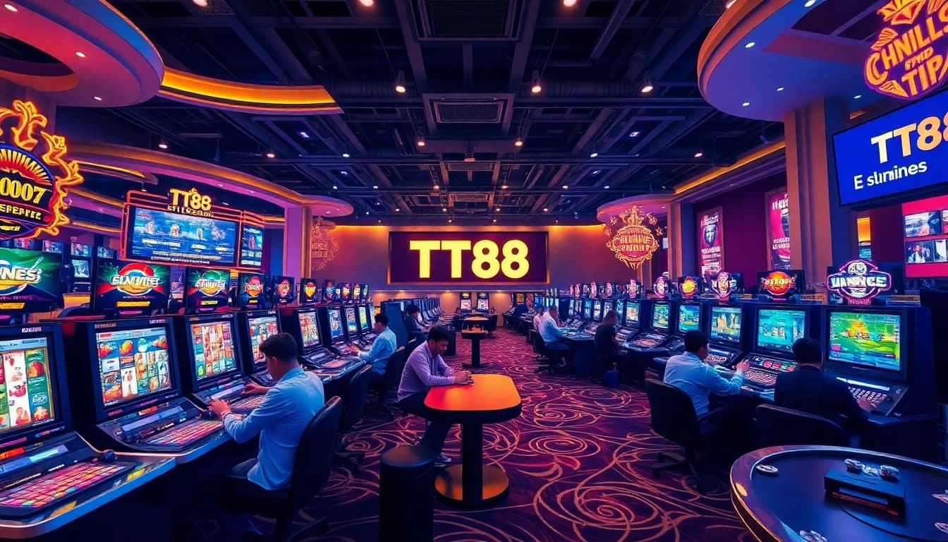 Experience the excitement of TT88 casino games with vibrant players and advanced betting interfaces.