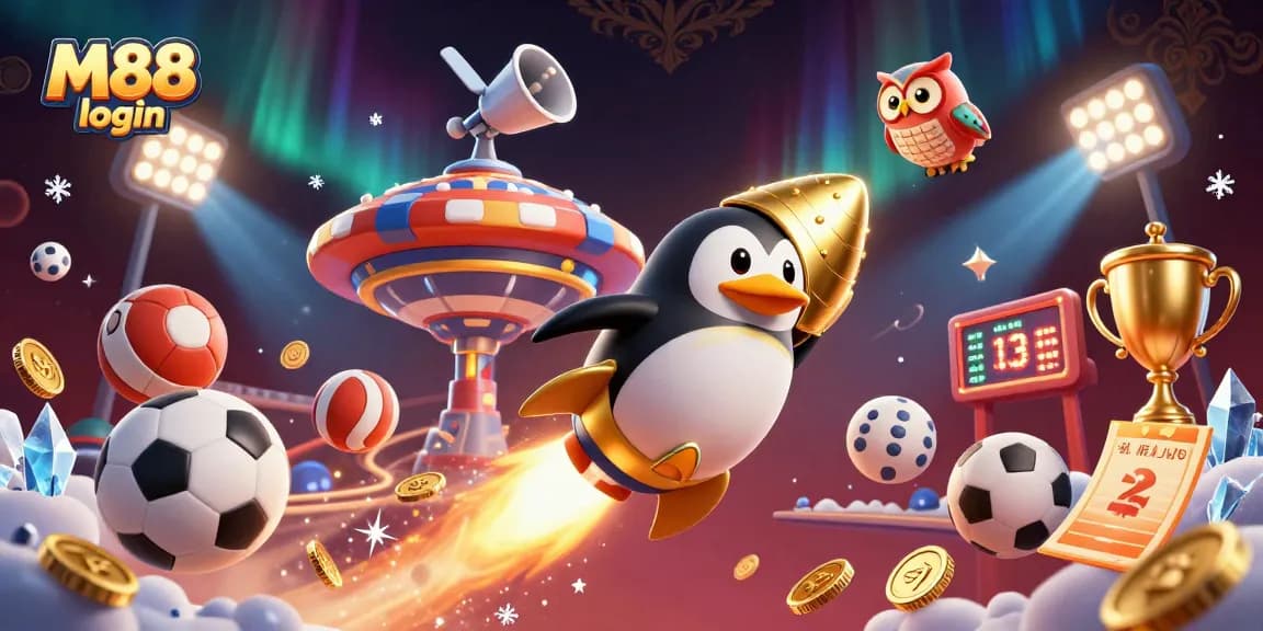 Experience the thrill of betting with M88 login, featuring vibrant casino elements and exciting sports action.