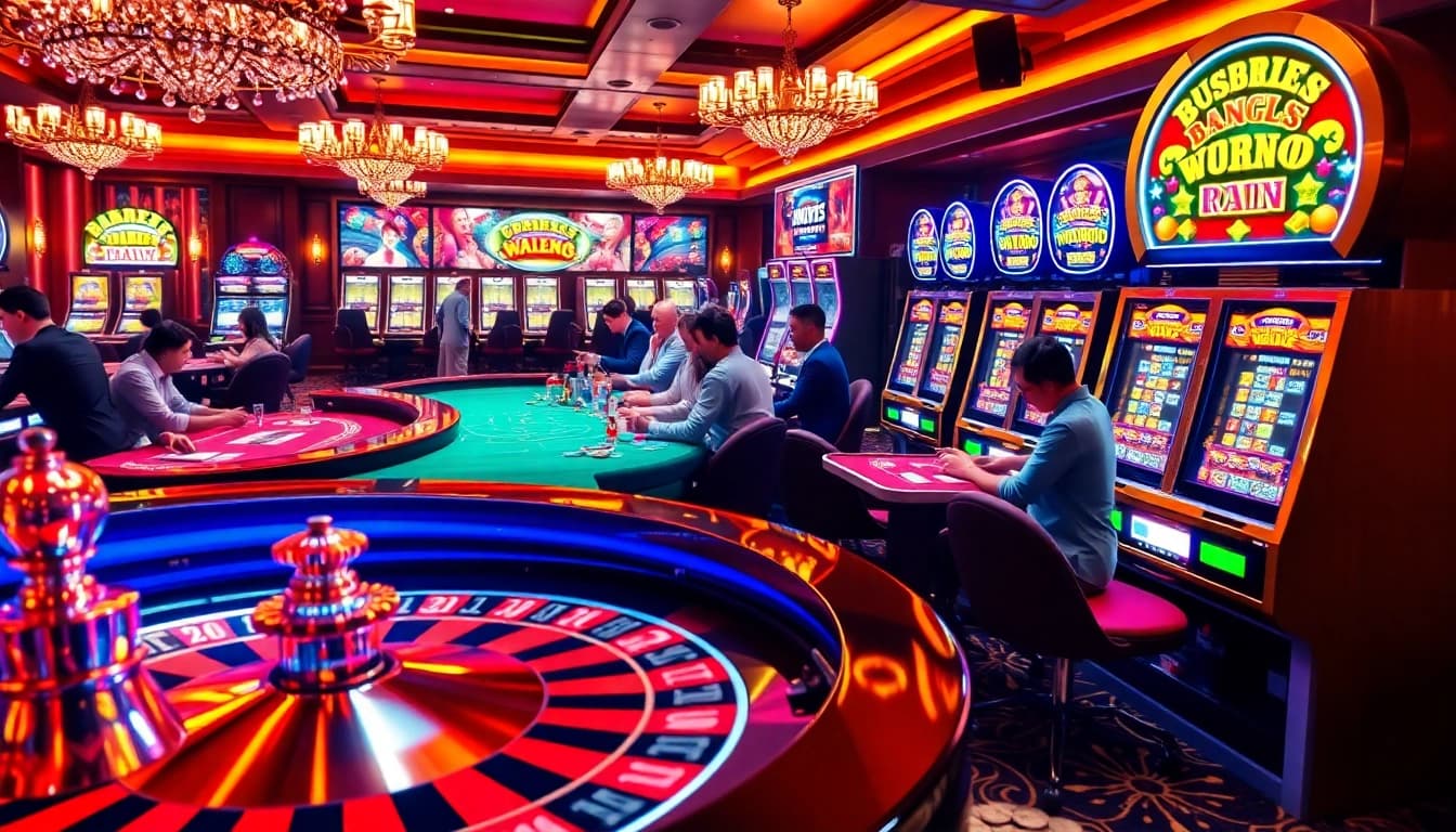 NOVA88 gamblers enjoying an exciting roulette game at a vibrant casino table.
