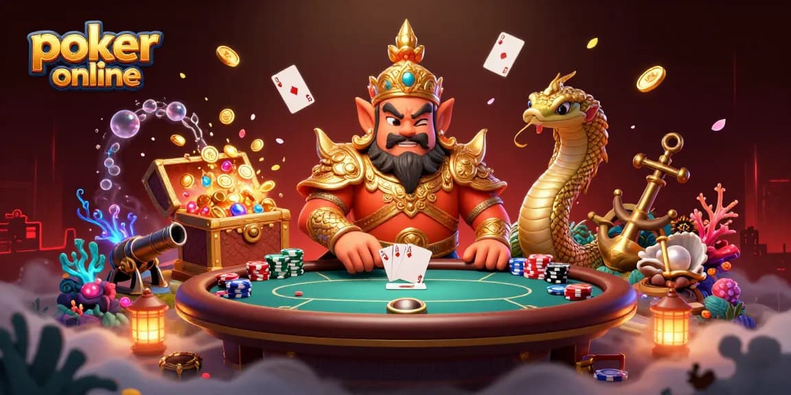 Jouez au poker en ligne avec des gardiens thaïs et des éléments de casino colorés