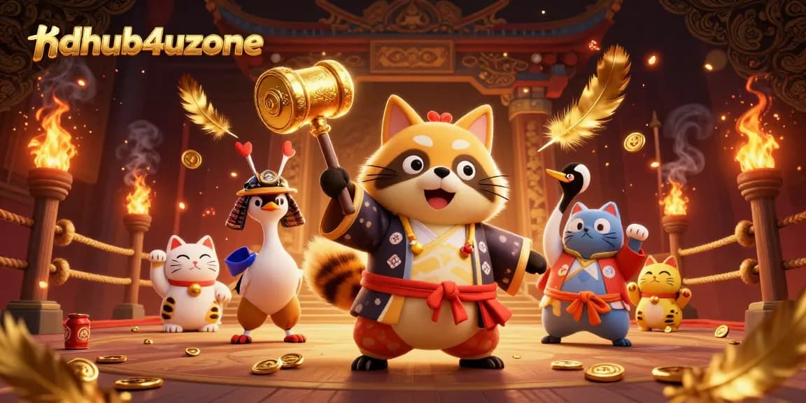 Menggali peluang menang judi slot di hdhub4uzone dengan karakter dan elemen menarik dalam ilustrasi 3D