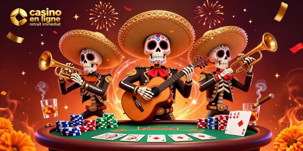 Venez découvrir le casino en ligne retrait immédiat avec nos musiciens colorés de mariachi!