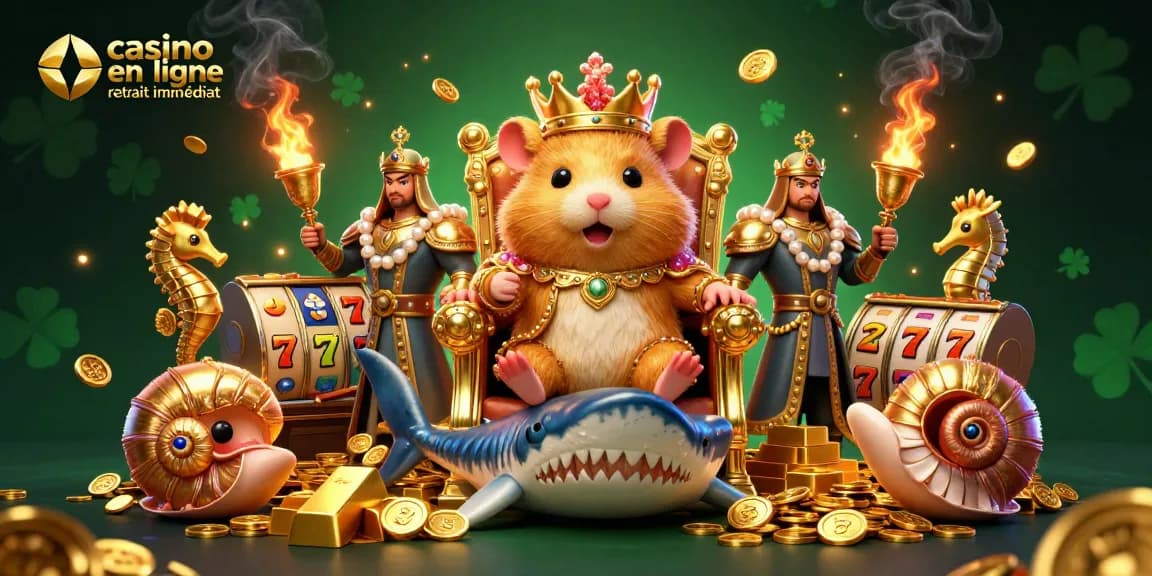 Découvrez les caractéristiques du casino en ligne retrait immédiat avec un hamster roi dans un environnement riche et dynamique.