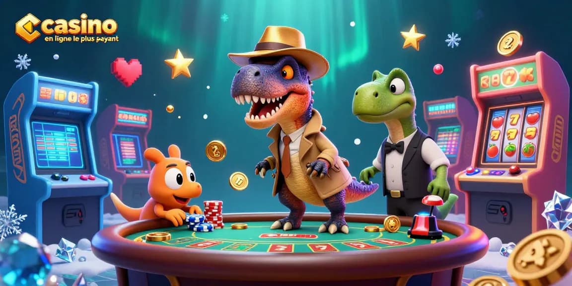Jouez au blackjack avec un velociraptor et un pit boss stégosaure dans un casino en ligne le plus payant.