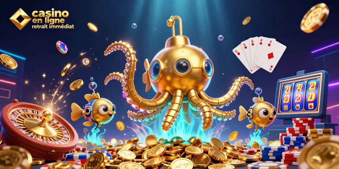 Gagnez avec le casino en ligne retrait immédiat grâce à des machines à sous vibrantes et des jetons colorés.
