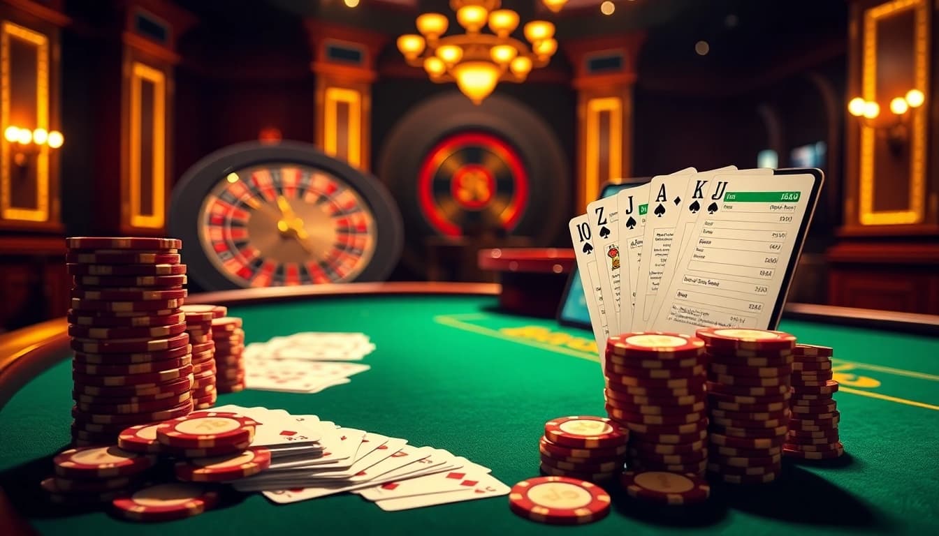 The dynamic 9Dbet App enhances your gaming experience with engaging casino visuals featuring poker and roulette.