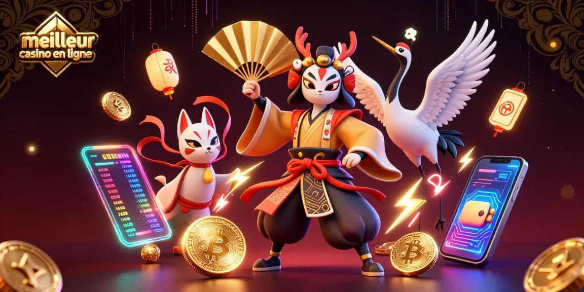 Jouez au meilleur casino en ligne avec cette illustration captivante d'une scène immersive.