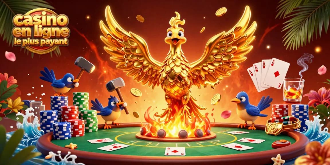 Découvrez le casino en ligne le plus payant avec un phœnix en or dans un monde de jeux captivants