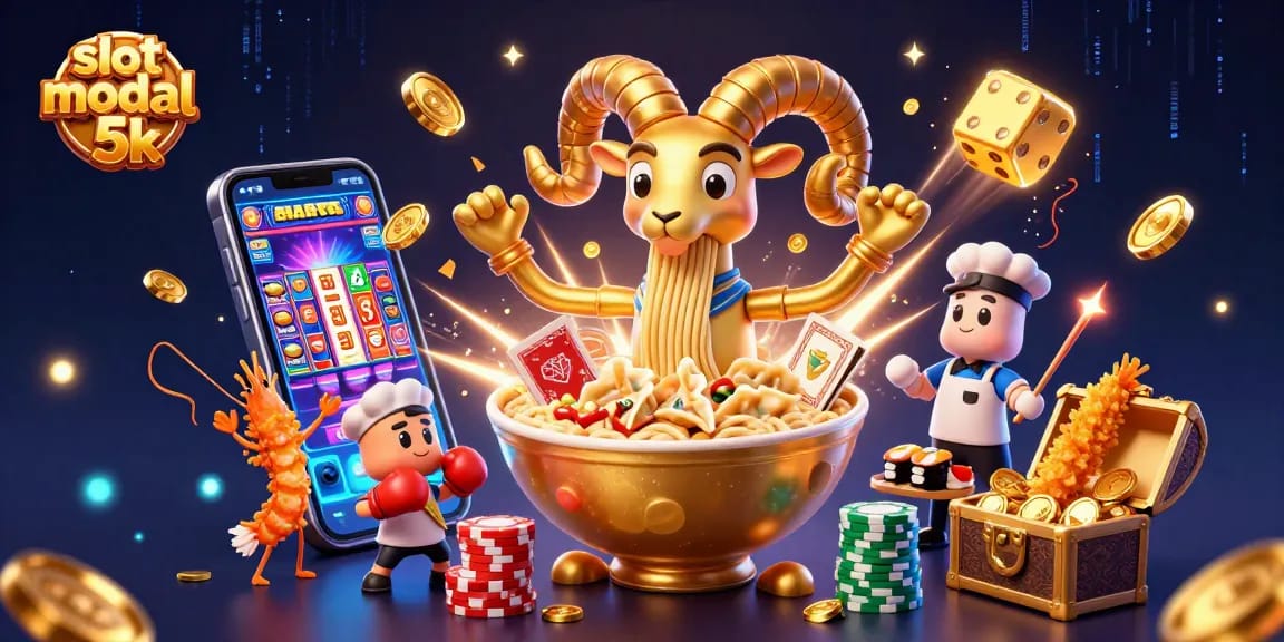Experience the excitement of slot modal 5k with jackpot thrills, colorful game elements, and vibrant characters.