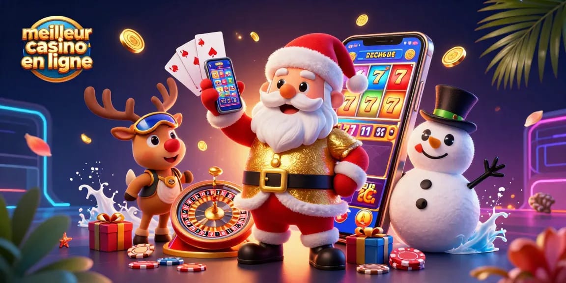 Découvrez le meilleur casino en ligne avec le Père Noël et ses amis dans un univers ludique.