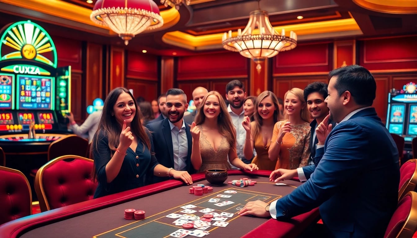 Experience thrilling gameplay at https://xx88.pizza/ with vibrant casino tables and excited players.