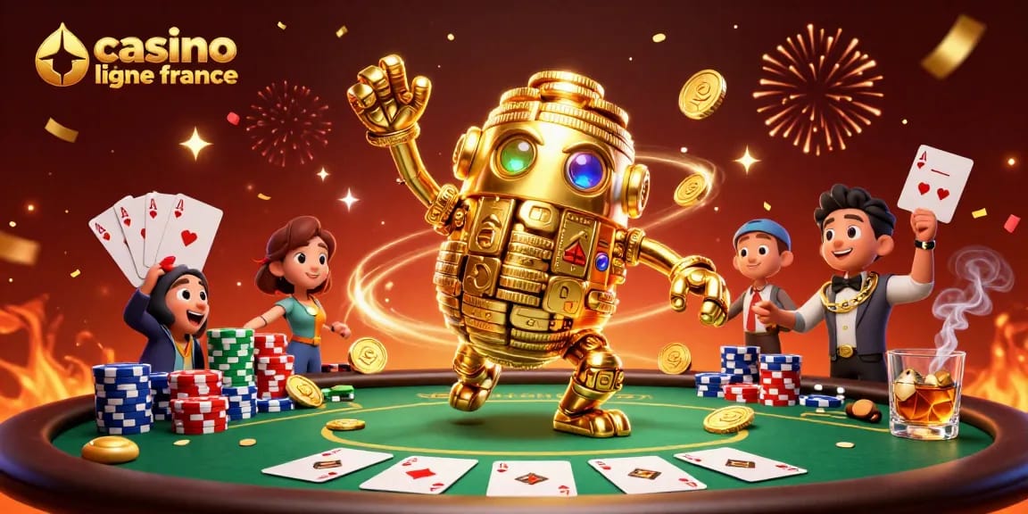 Jouez et gagnez au casino en ligne en France avec cette illustration animée captivante.