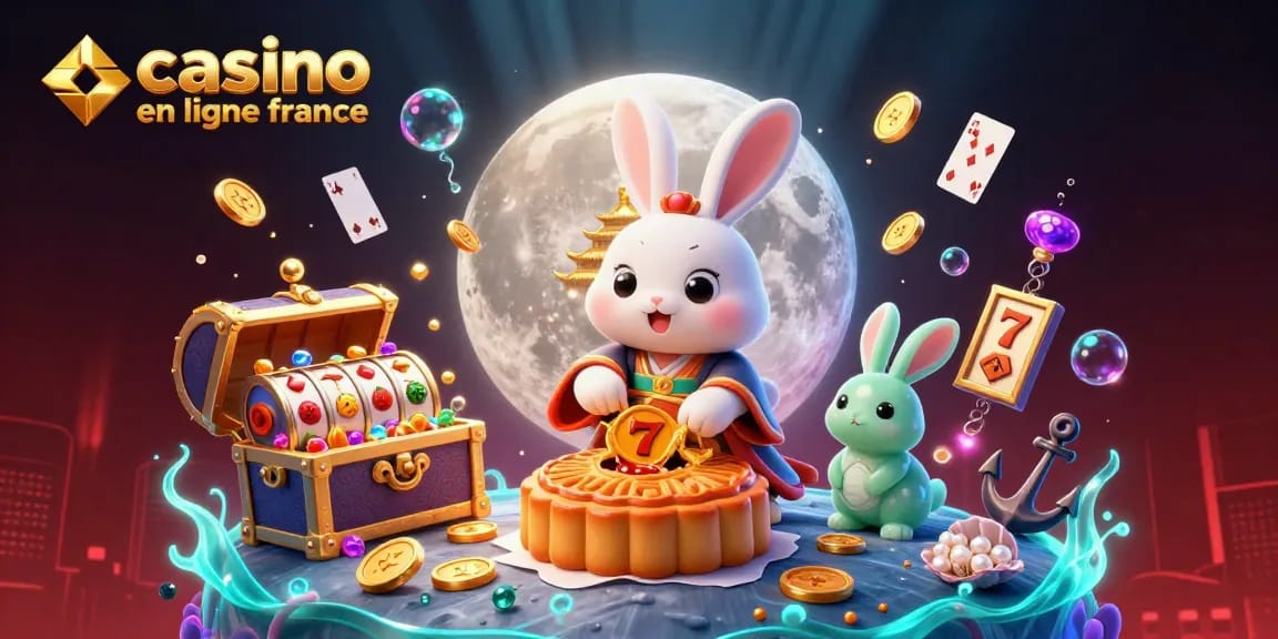 Découvrez le casino en ligne France avec notre illustration ludique de jeux et de gains.