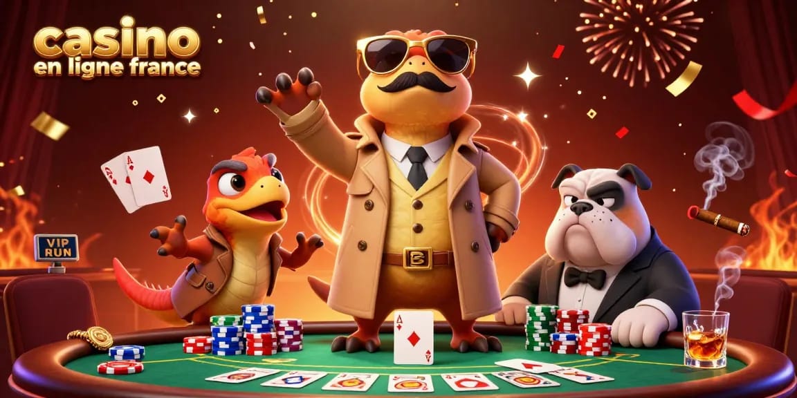 Jouez avec le meilleur casino en ligne France et gagnez un jackpot avec nos raptors en trench coat !