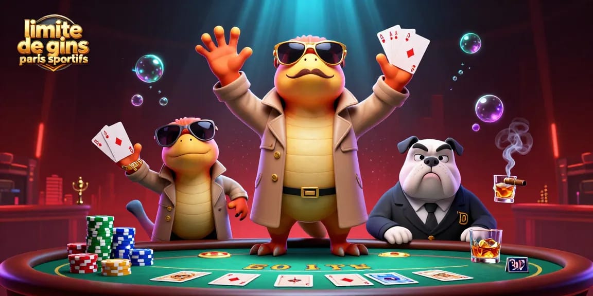 Placer des paris avec des limites de gains des paris sportifs en casino, illustration ludique avec des raptors.