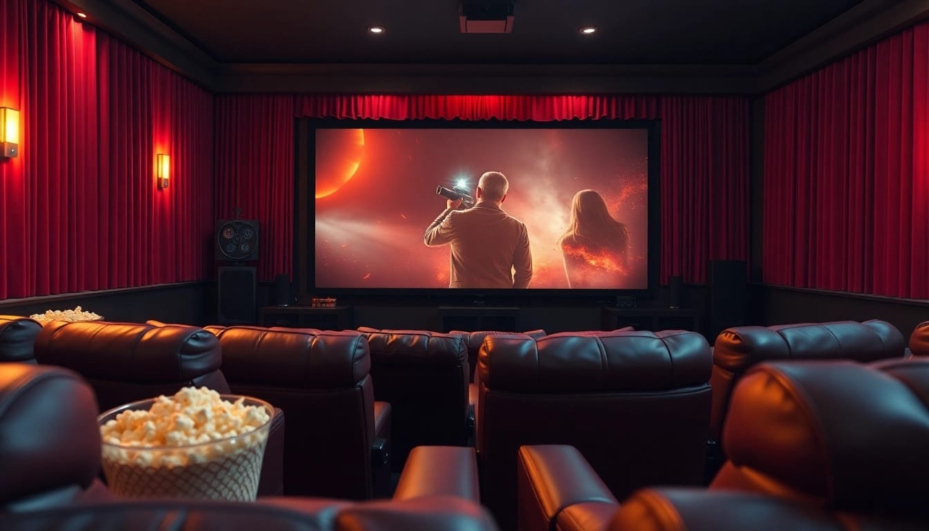 ดูหนังในโรงภาพยนตร์ที่บ้านพร้อมที่นั่งสบายและจอใหญ่