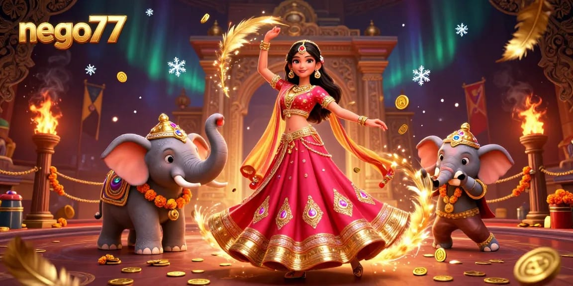 Engage with nego77's thrilling casino experience, featuring vibrant characters and dynamic game elements.