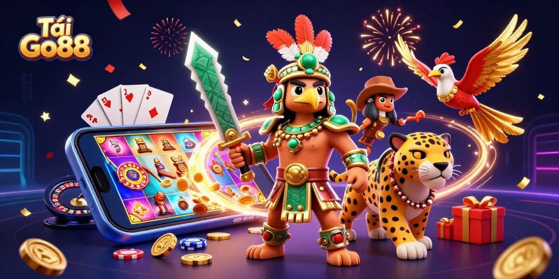 Experience Tải Go88 in vibrant 3D with exciting gaming elements and dynamic characters.
