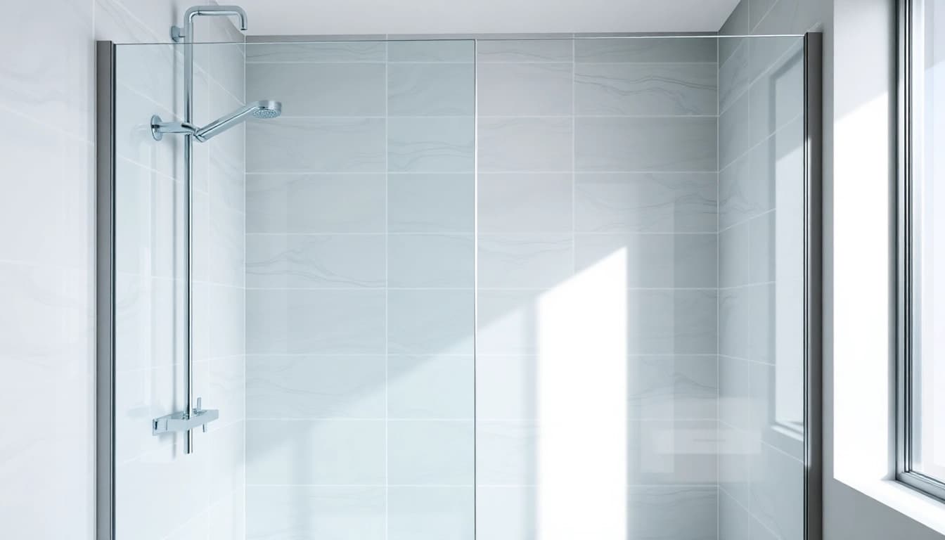 Installer paroi de douche 150x200 dans une salle de bains moderne avec des détails raffinés.