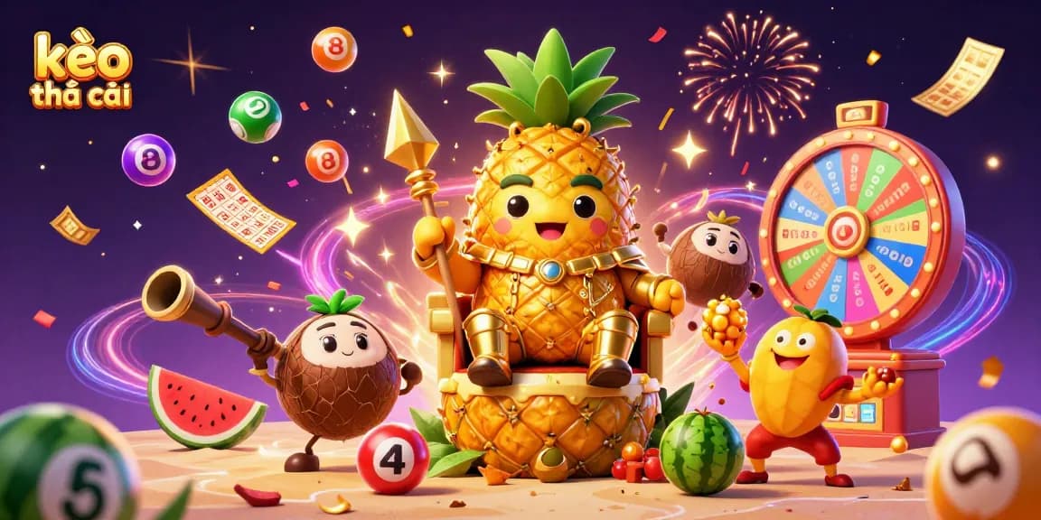 Spin the kèo nhà cái lottery while enjoying dynamic gaming elements in a vibrant casino scene.