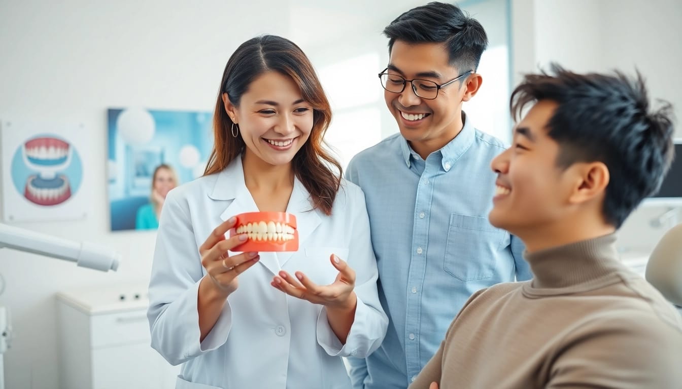 Orthodontics Edmonton consultation with an expert orthodontist and a patient.