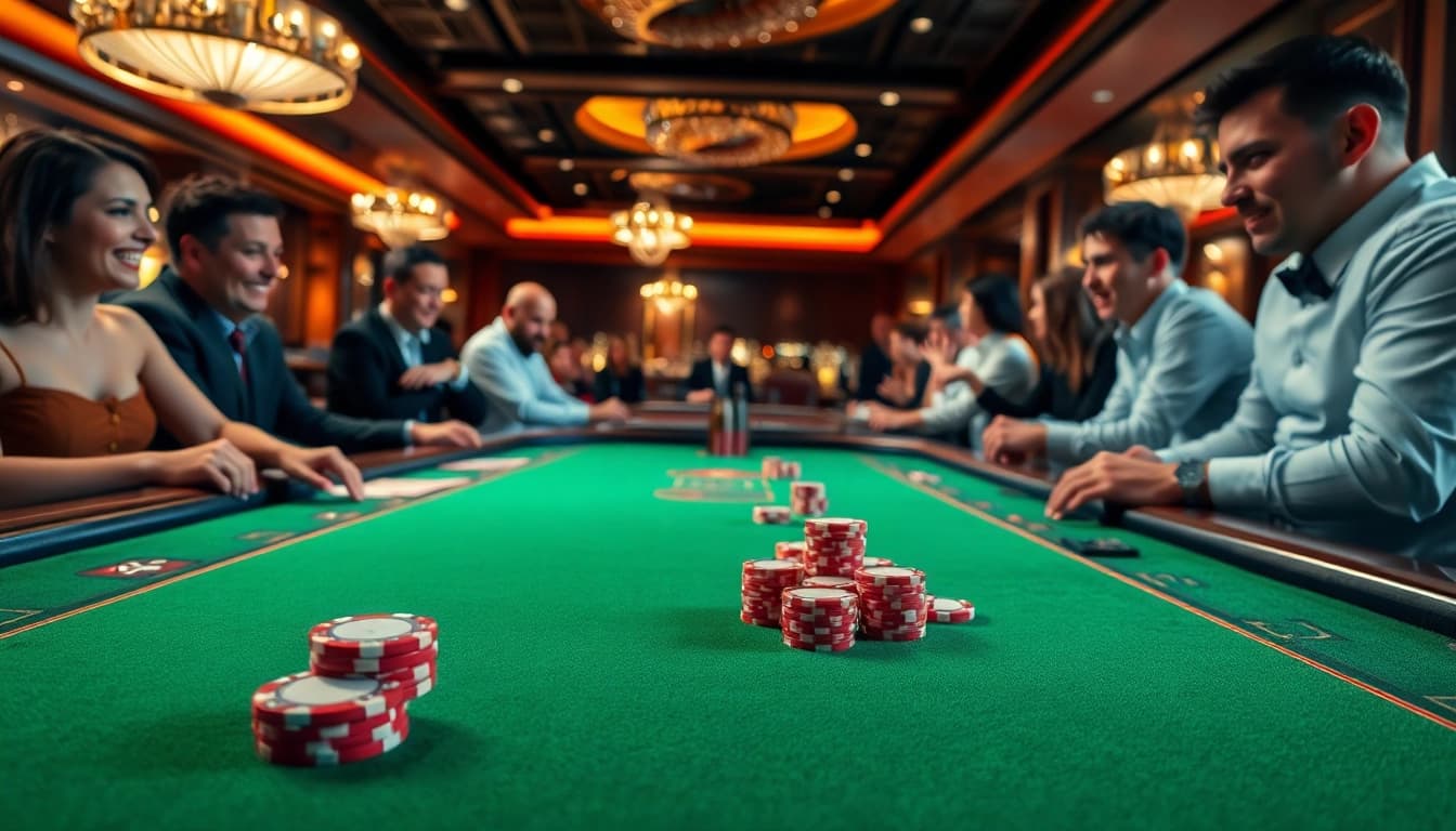 Erleben Sie den neuen casino bonus ohne einzahlung neu an luxuriösen Spieltischen im Casino.