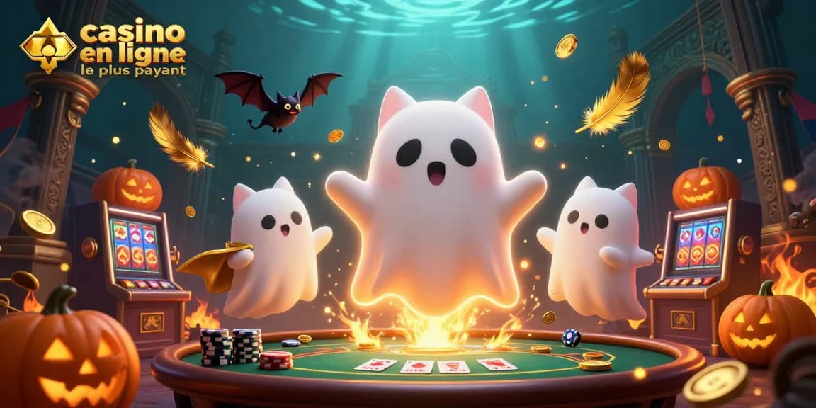 Jouez au casino en ligne le plus payant avec un fantôme de chat et des éléments de jeu captivants.