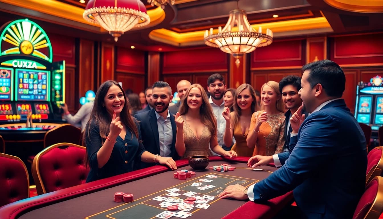Experience thrilling gameplay at https://xx88.pizza/ with vibrant casino tables and excited players.