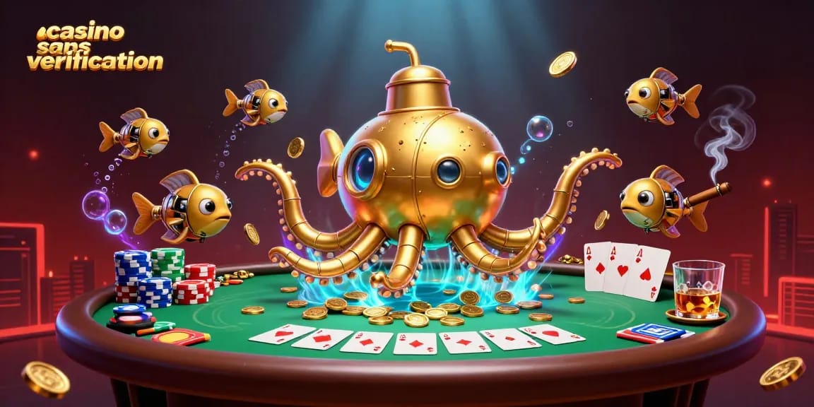 Découvrez la magie des jeux de casino sans vérification avec des personnages marins en pleine action.
