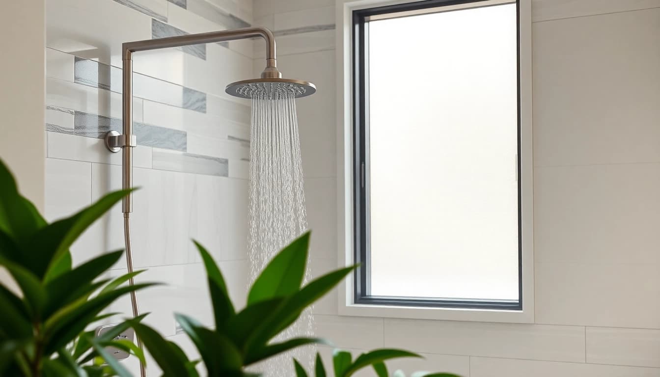 Experience luxurious elegant showers with a modern design and tranquil atmosphere.