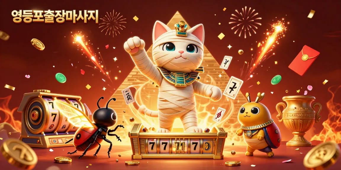 Experience top-tier 영등포출장마사지 services in a vibrant casino scene with lucky symbols and glowing elements.