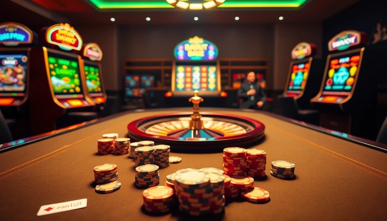 Experience thrilling gameplay at Kjc onl with vibrant casino tables and interactive online interfaces.
