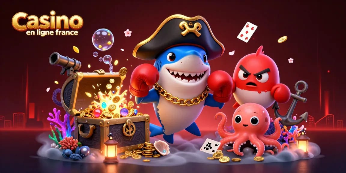 Jouez sur le casino en ligne France avec des personnages accueillants et des éléments de casino lumineux.