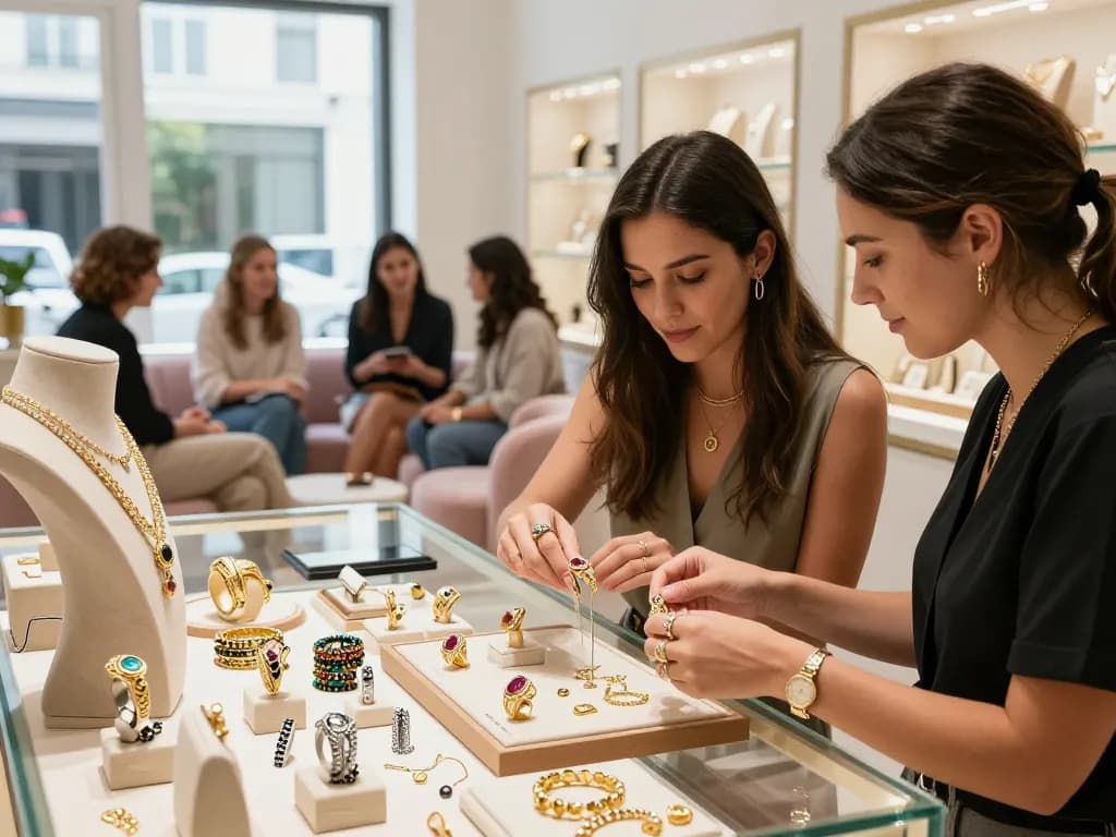Explore exquisite jewelry pieces why not check here in a vibrant shopping atmosphere.
