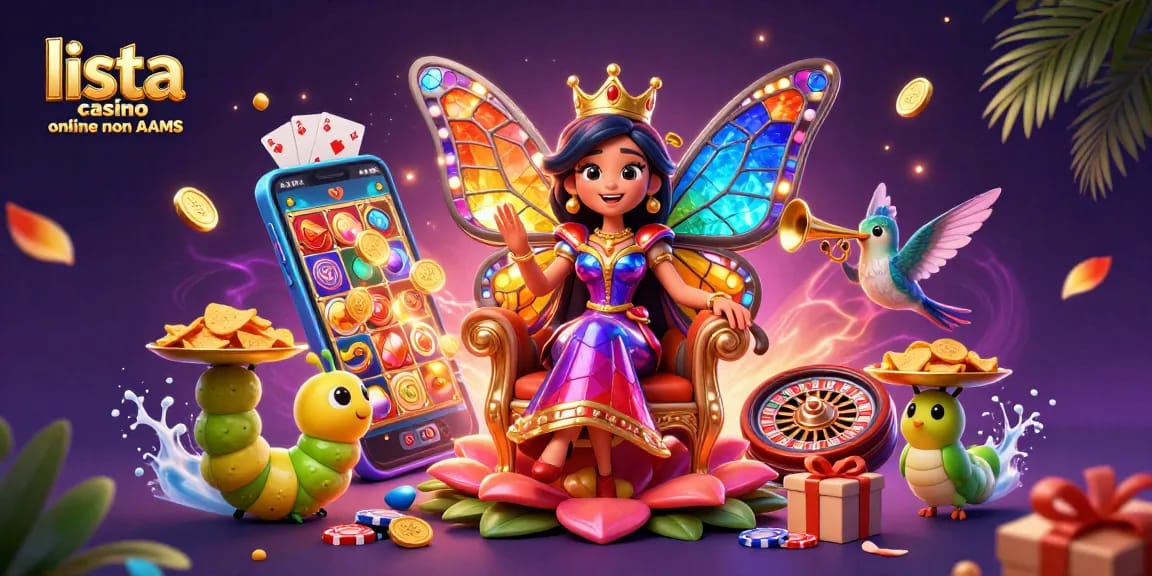 Gioca ora nella lista casino online non AAMS con grafica colorata e interattiva con regali e personaggi affascinanti.