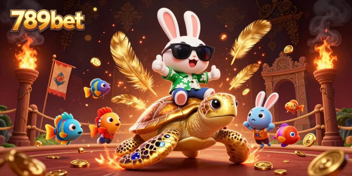 789bet tham gia cá cược hấp dẫn với thỏ may mắn và rùa vàng giữa không gian đầy màu sắc.