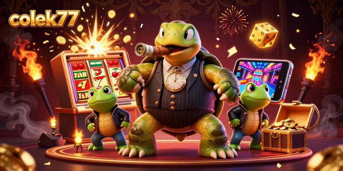 Experience winnings with colek77 slots featuring vibrant characters and thrilling casino elements.