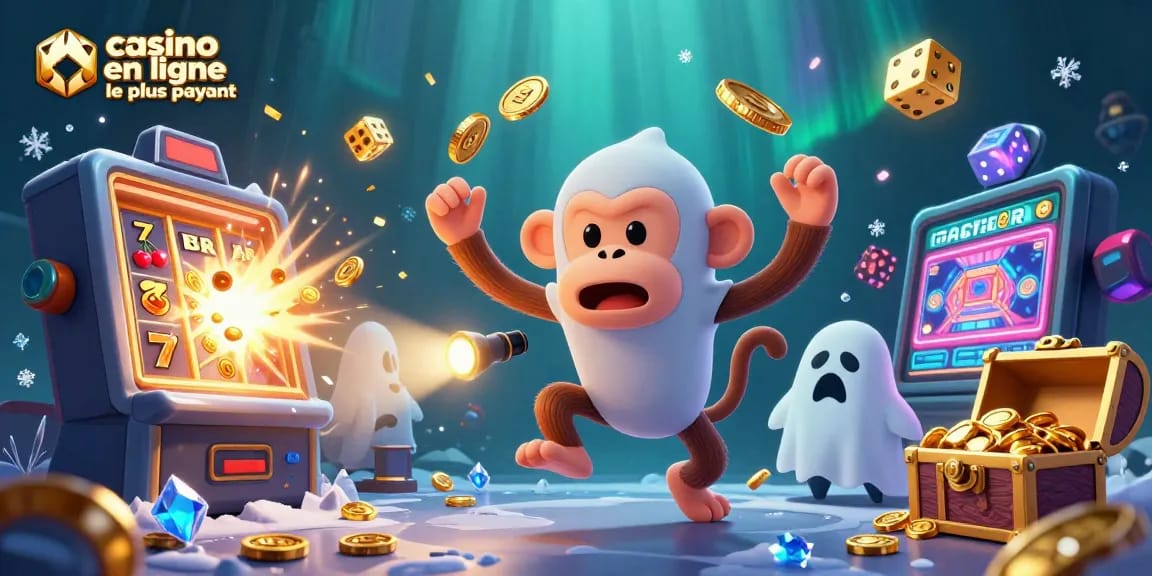 Plongée dans un casino spectaculaire avec le casino en ligne le plus payant et un singe poltergeist malicieux.
