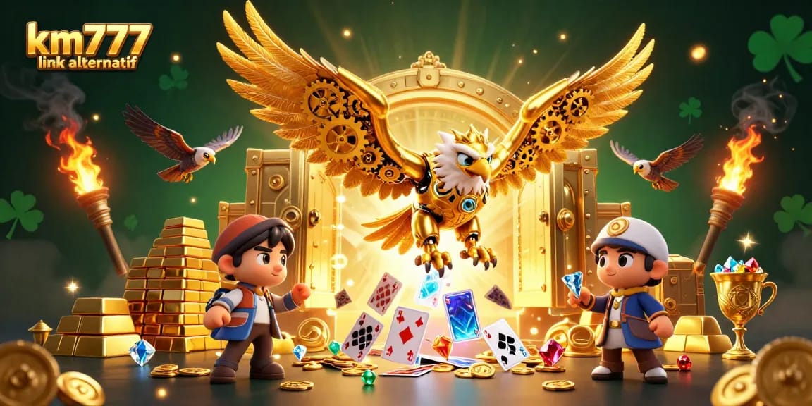 Experience thrilling wins with km777 link alternatif, featuring golden treasures and captivating casino elements.
