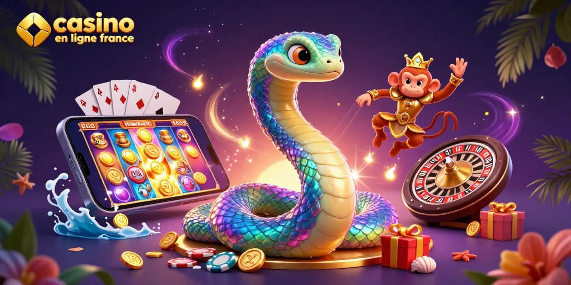 Jouez à des jeux au casino en ligne France avec une ambiance colorée et festive.