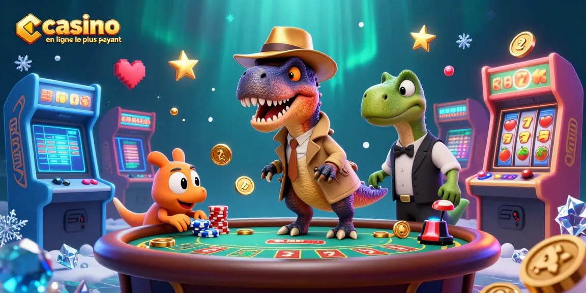 Jouez au blackjack avec un velociraptor et un pit boss stégosaure dans un casino en ligne le plus payant.